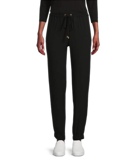 michael kors track pants crepe|crepe wide leg trousers.